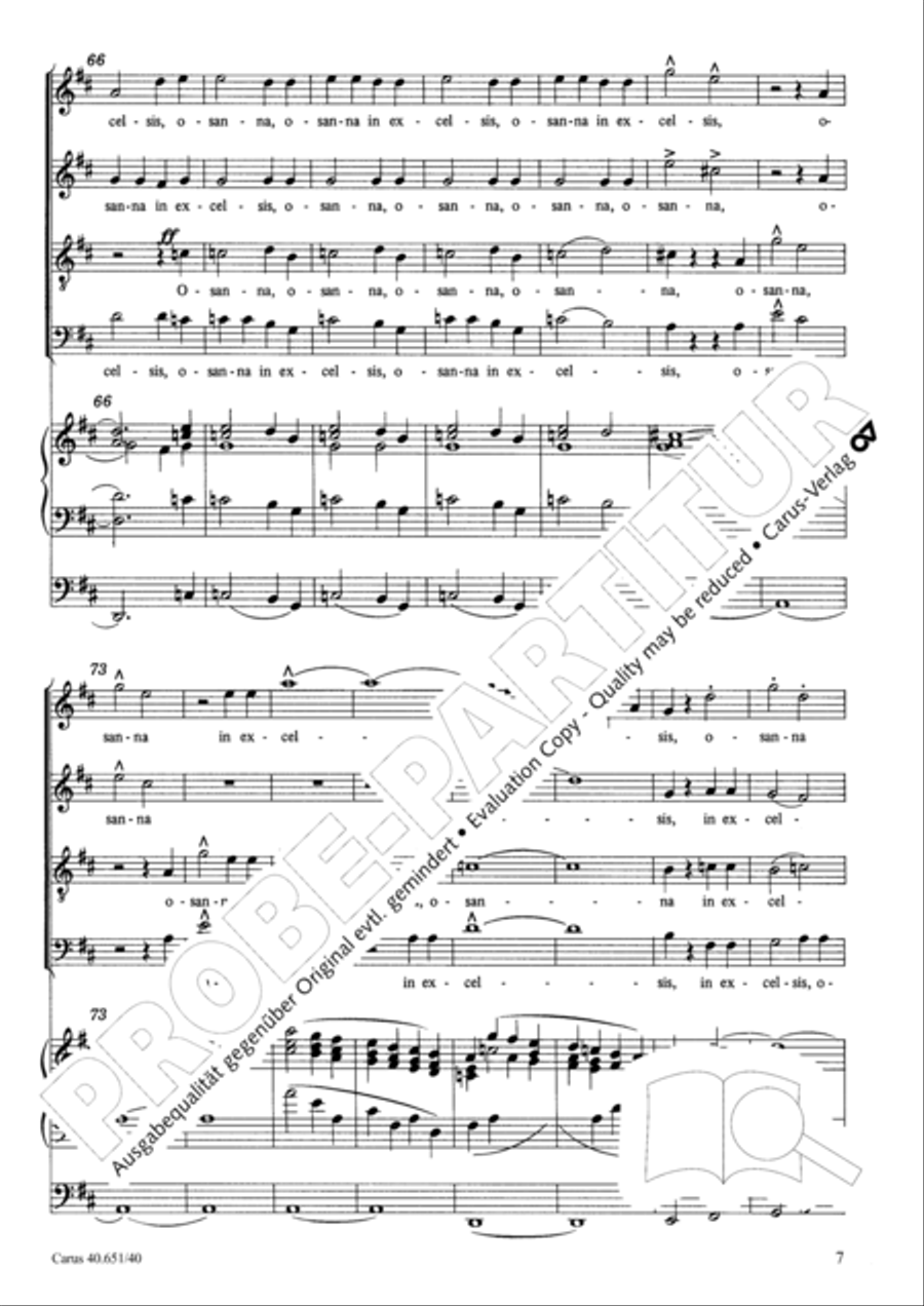 Sanctus, Benedictus and Agnus Dei 4-Part scores gallery preview page 8