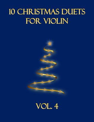 Book cover for 10 Christmas Duets for Violin (Vol. 4)