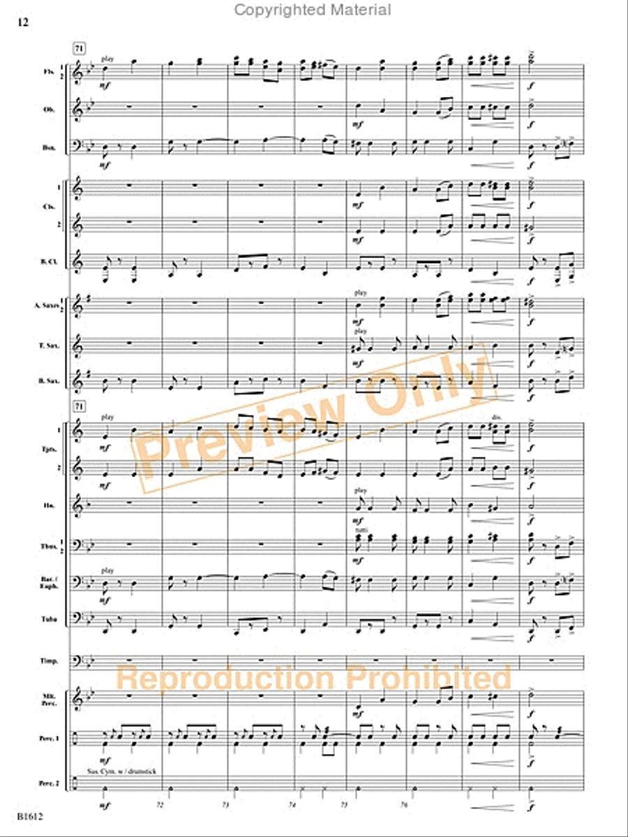 Hopak! Concert Band scores gallery preview page 33