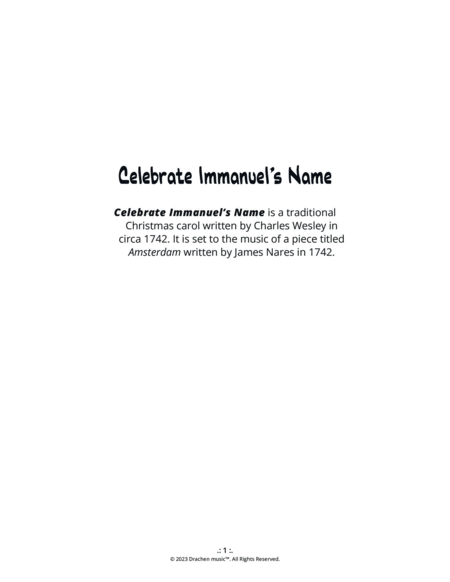 Celebrate Immanual's Name image number null