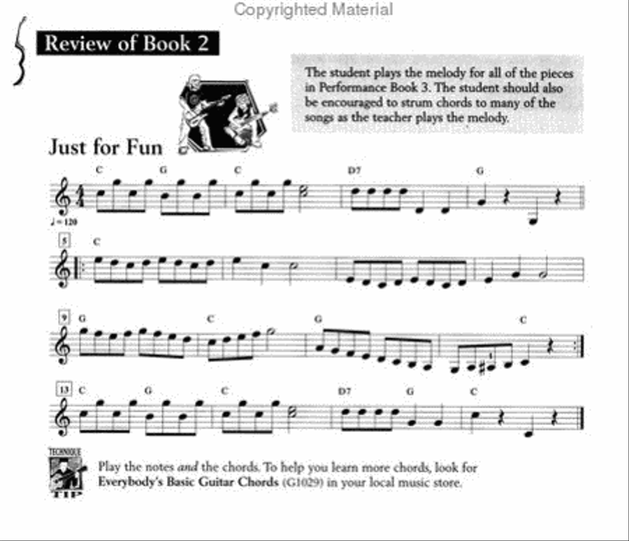 The FJH Young Beginner Guitar Method - Performance Book 3 Guitar scores gallery preview page 2