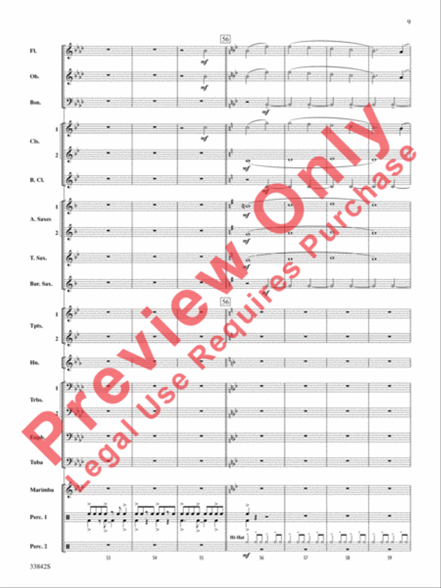 The Good King Swings! Concert Band scores gallery preview page 10