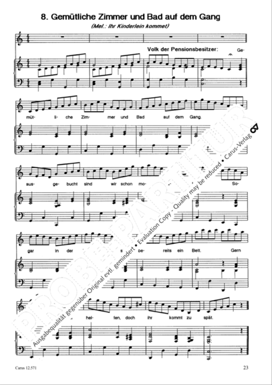 O je, Bethlehem Unison Choir scores gallery preview page 24