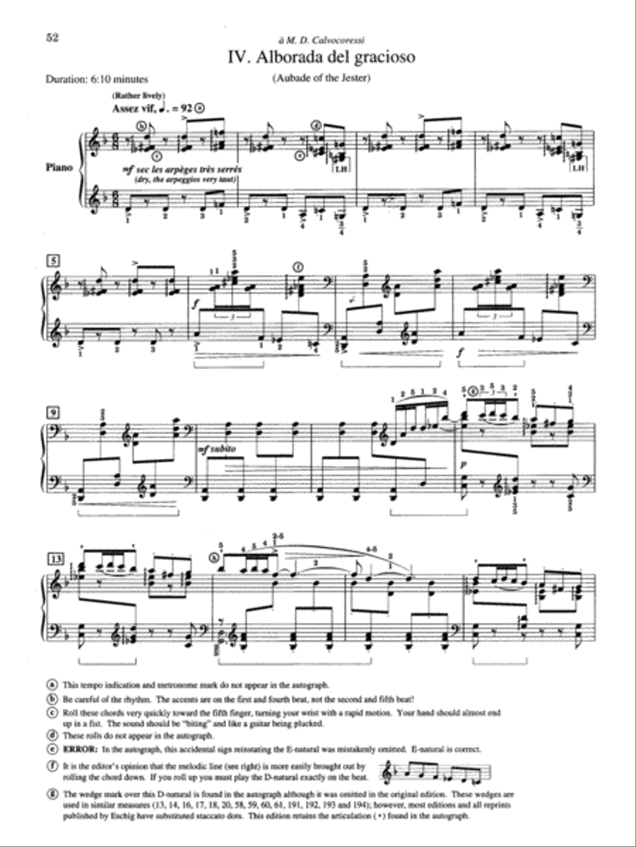 Ravel: Miroirs Piano Solo scores gallery preview page 7