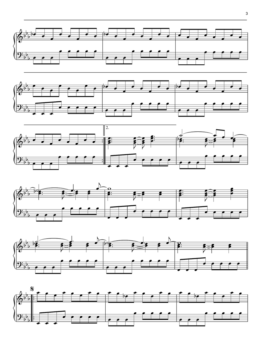 Clocks Piano Solo scores gallery preview page 3