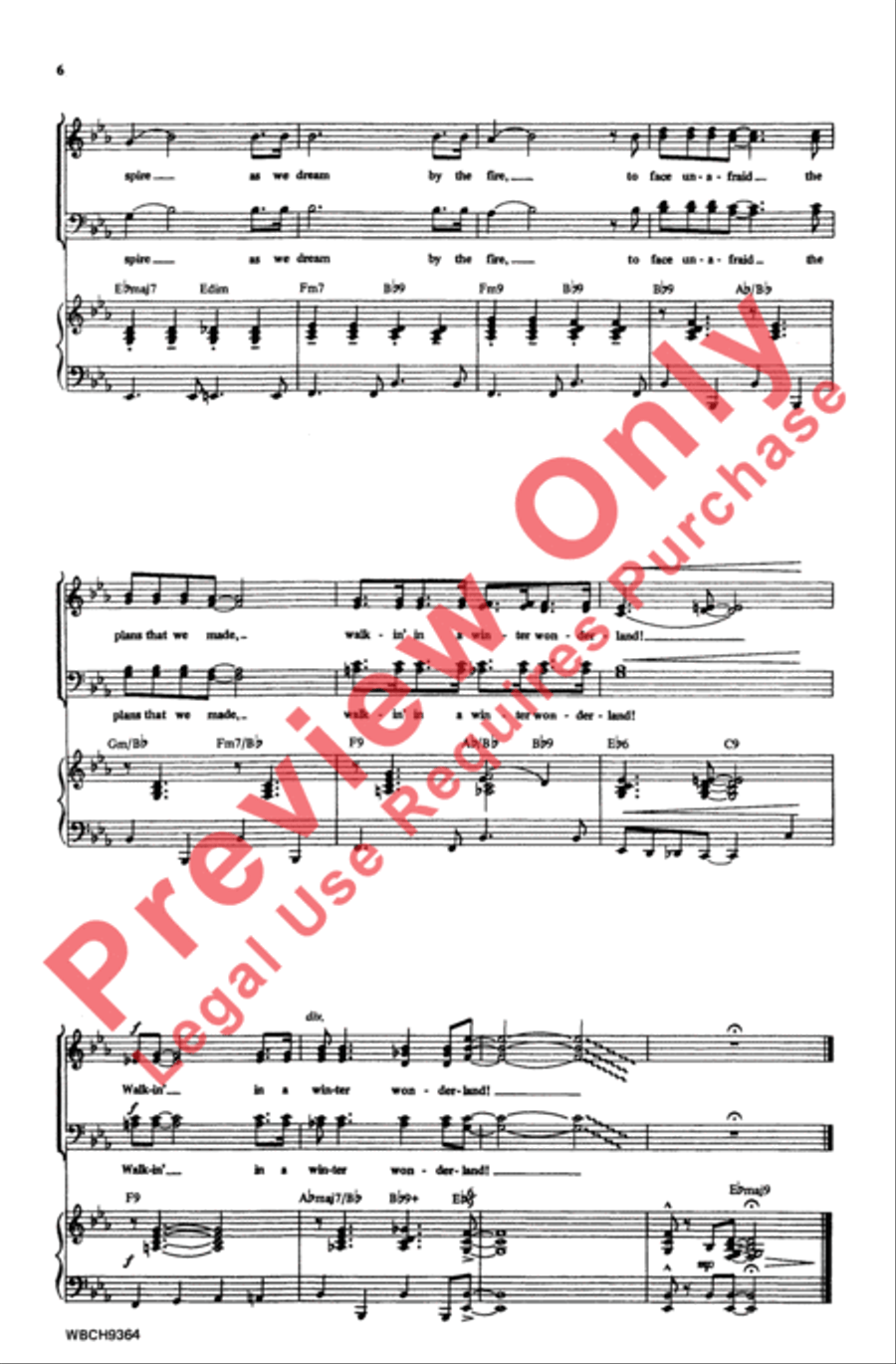 Winter Wonderland 4-Part scores gallery preview page 5