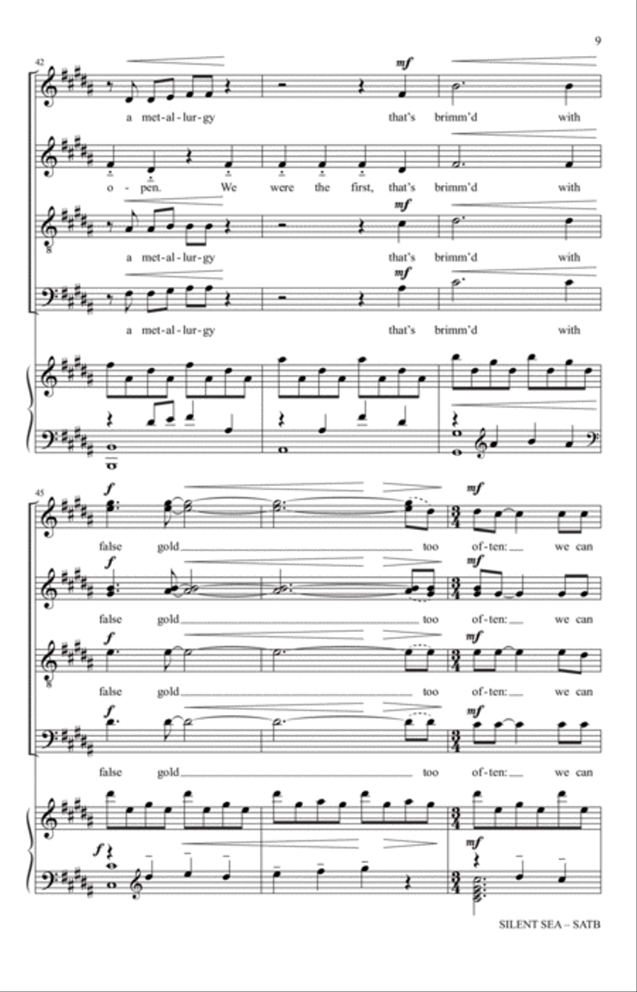 Silent Sea 4-Part scores gallery preview page 7