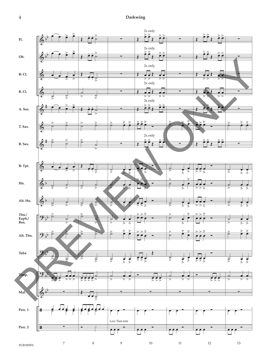 Darkwing Darkwing Concert Band scores gallery preview page 5