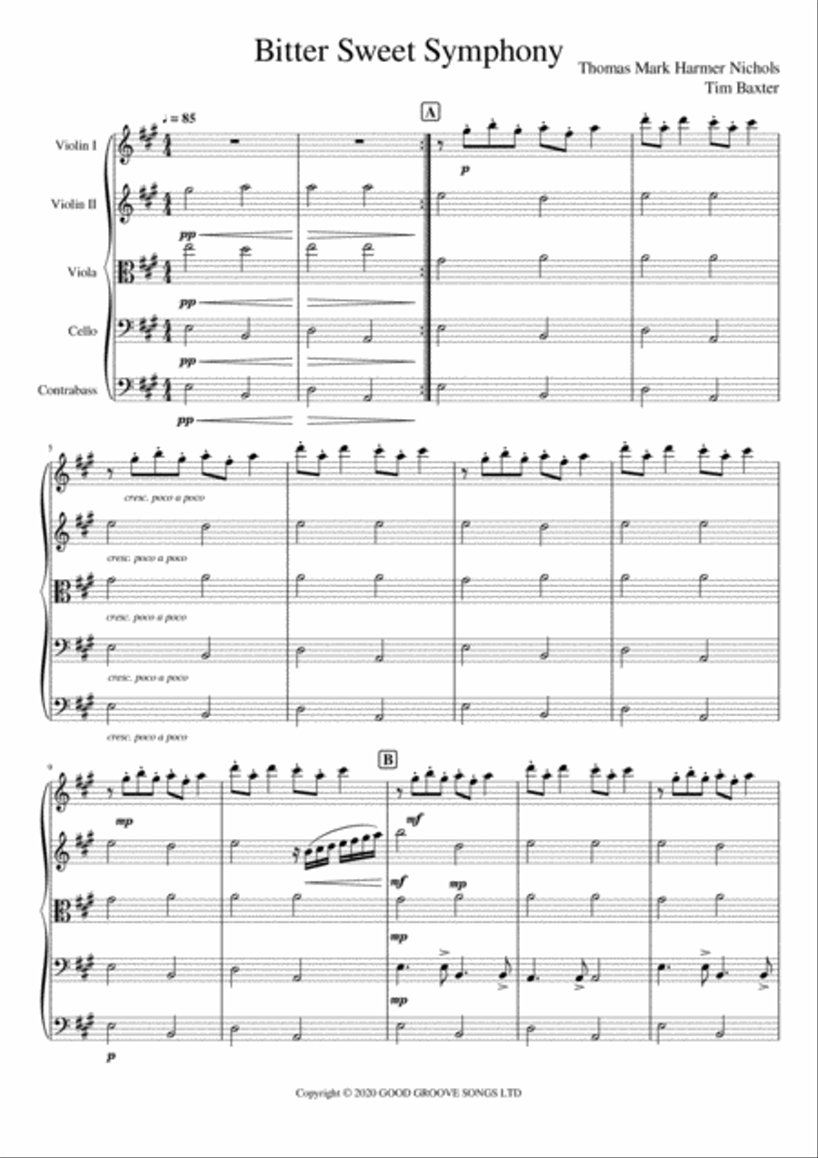 Bittersweet Symphony Large Ensemble scores gallery preview page 2