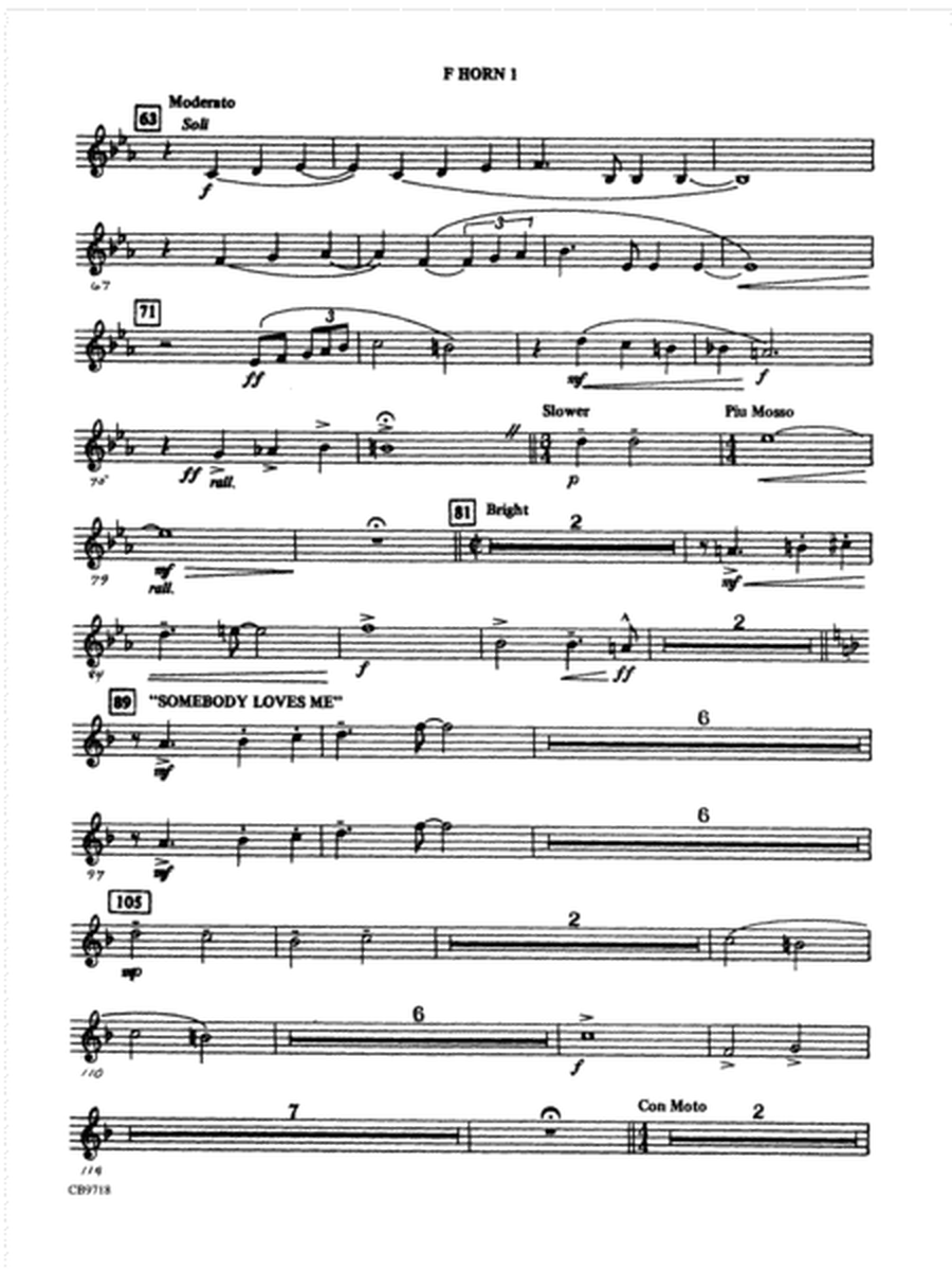 Gershwin! (Medley): 1st F Horn