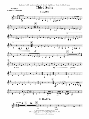 Third Suite (I. March, II. Waltz, III. Rondo): (wp) E-flat Tuba T.C.