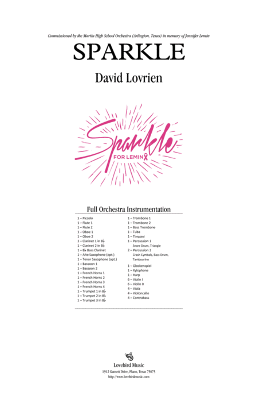 Sparkle Sparkle Full Orchestra scores gallery preview page 2