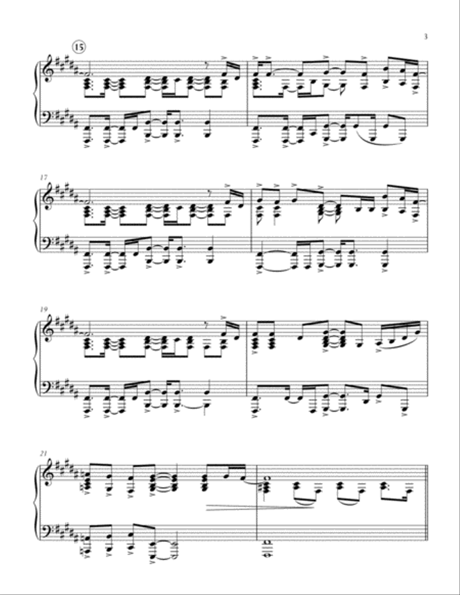 Ironic Ironic Piano Solo scores gallery preview page 3