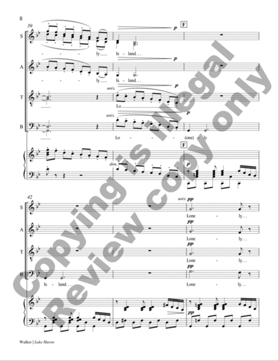Lake Huron Divisi scores gallery preview page 8