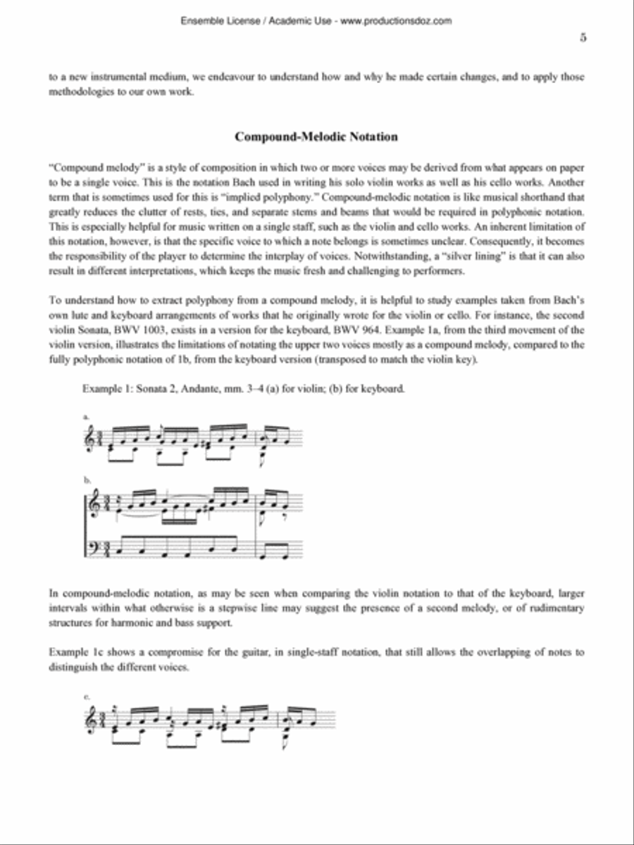 Violin Partita II, BWV 1004 Violin scores gallery preview page 5