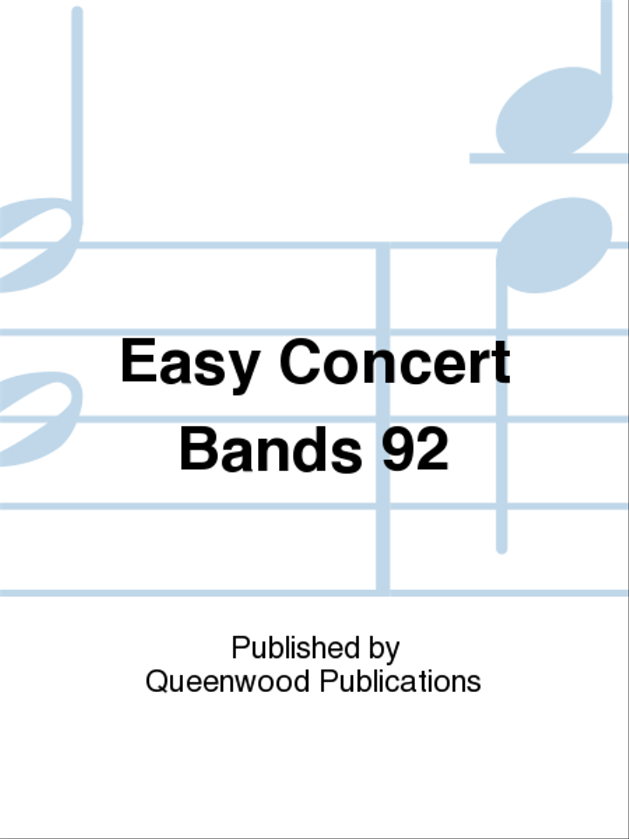 Easy Concert Bands 92 Easy Concert Bands 92 Concert Band scores gallery preview page 1