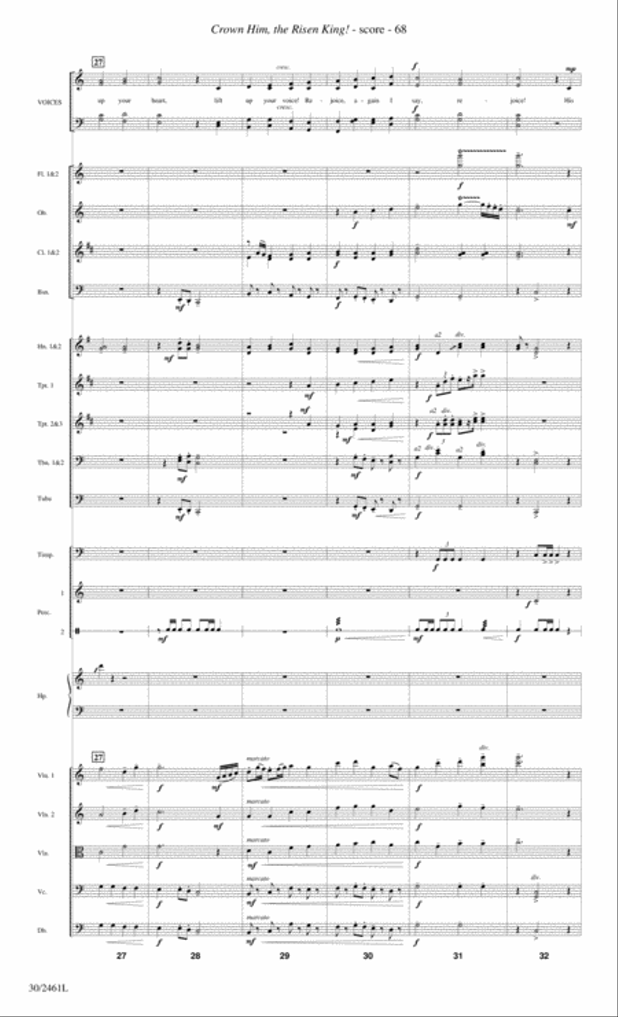 Journey to the Cross - Orchestral Score and Parts Choir scores gallery preview page 70