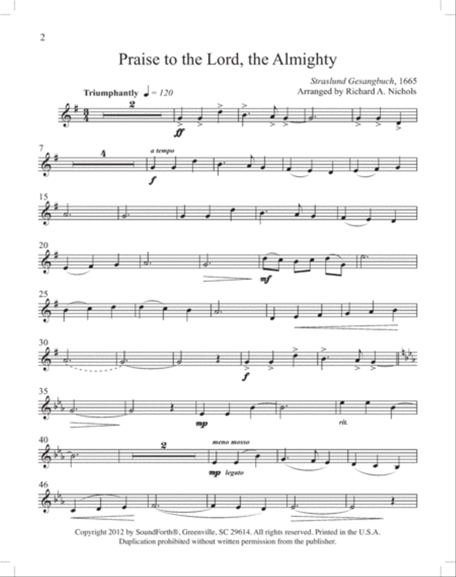 Instruments of Glory, Vol. 3 - F Horn Book and CD Horn scores gallery preview page 2