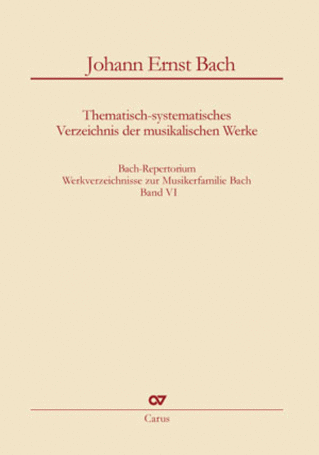 Bach-Repertorium, volume 2: Wilhelm Friedemann Bach