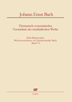 Book cover for Bach-Repertorium, volume 2: Wilhelm Friedemann Bach