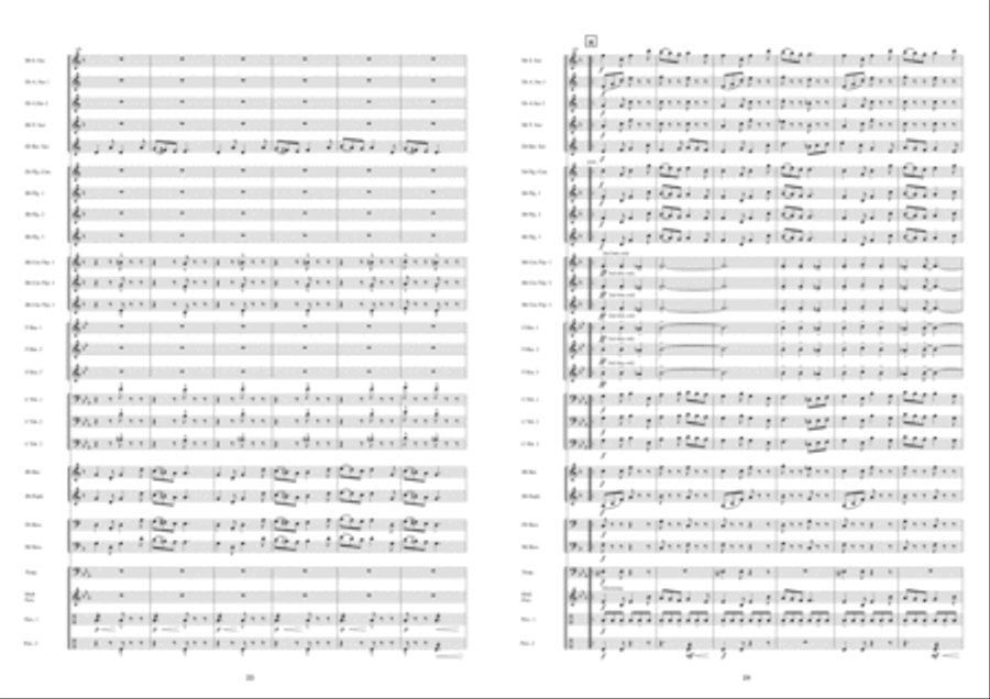 Saturnalia Fanfare Band scores gallery preview page 13
