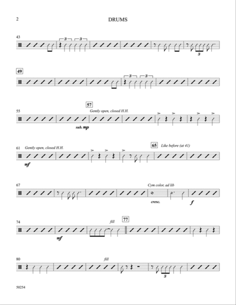 Nothing Rhymes with Christmas: Drums Part scores gallery preview page 2