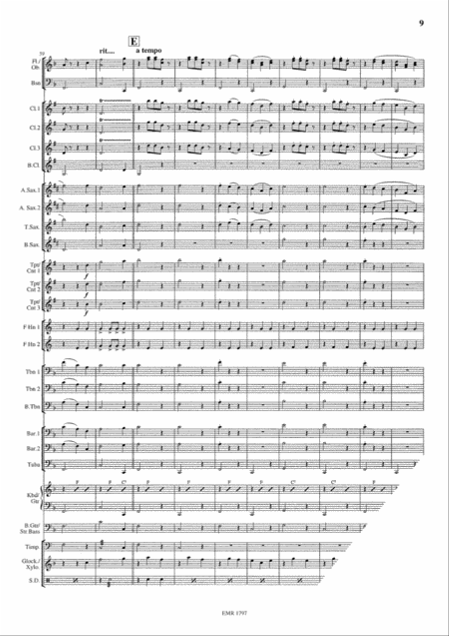 Waltz No. 2 Concert Band scores gallery preview page 10