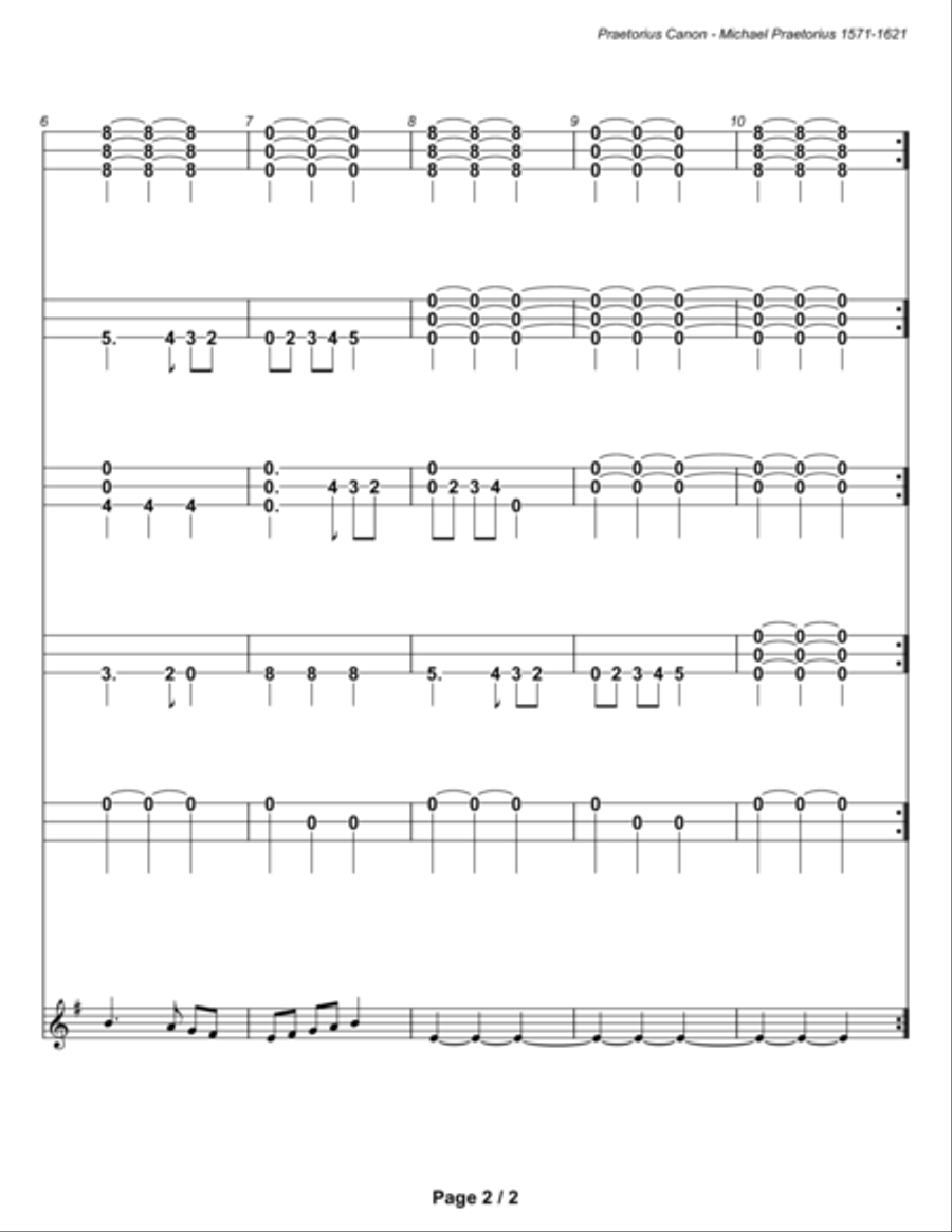 Praetorius Canon (ensemble) Small Ensemble scores gallery preview page 4