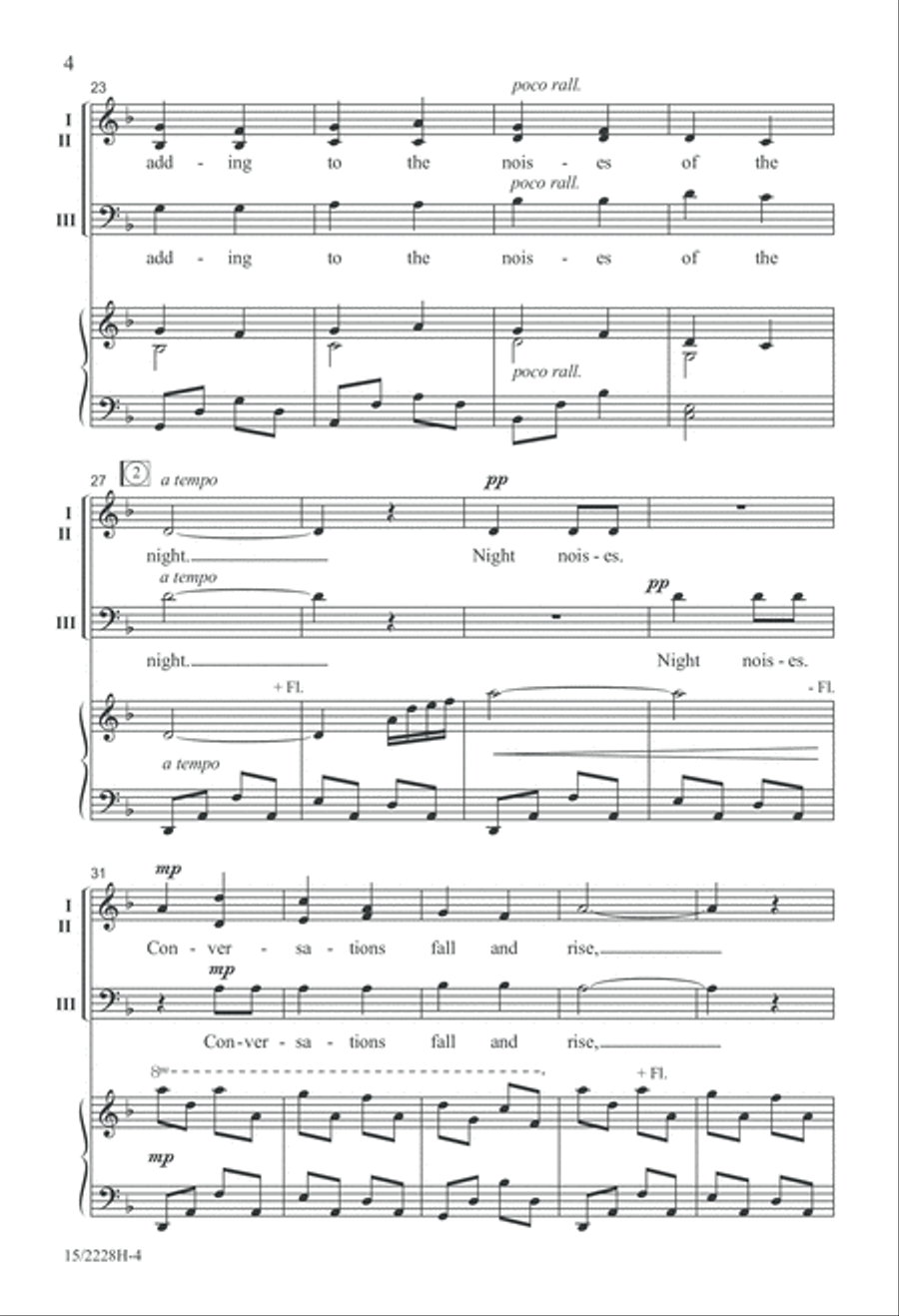 Night Noises Night Noises 3-Part scores gallery preview page 5