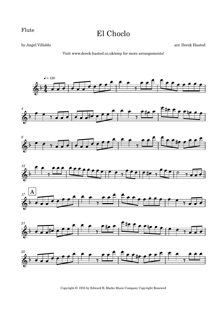 El Choclo Flute scores gallery preview page 4