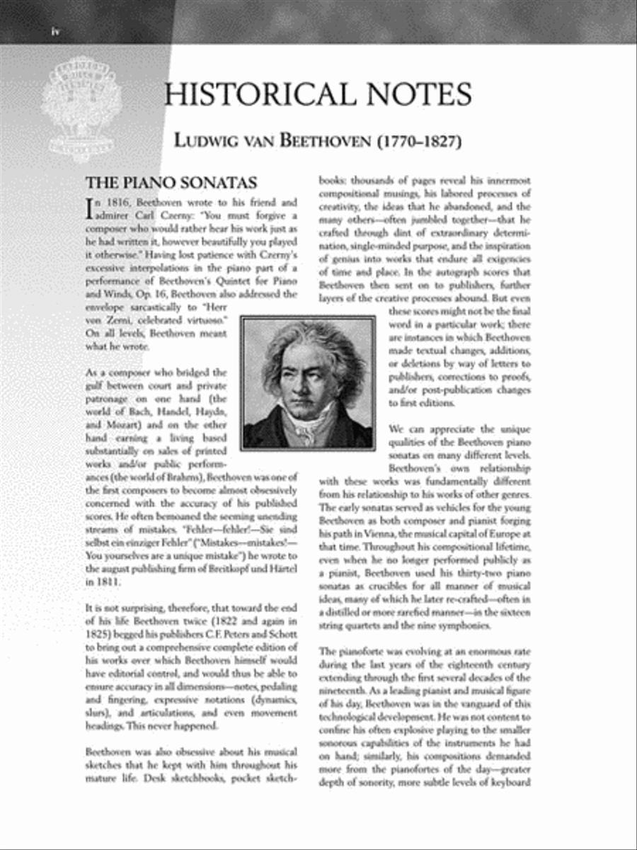 Beethoven – Piano Sonatas, Volume I – Book Only Piano Solo scores gallery preview page 5