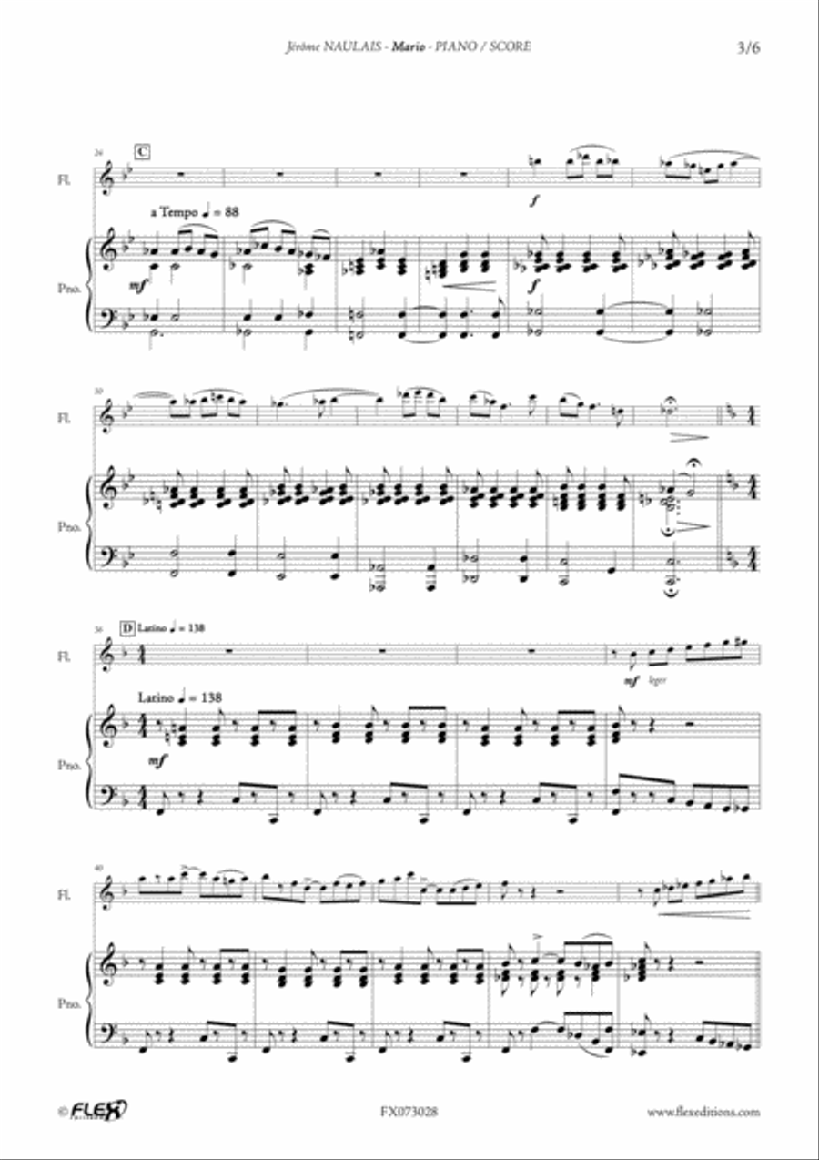 Mario Flute Solo scores gallery preview page 3