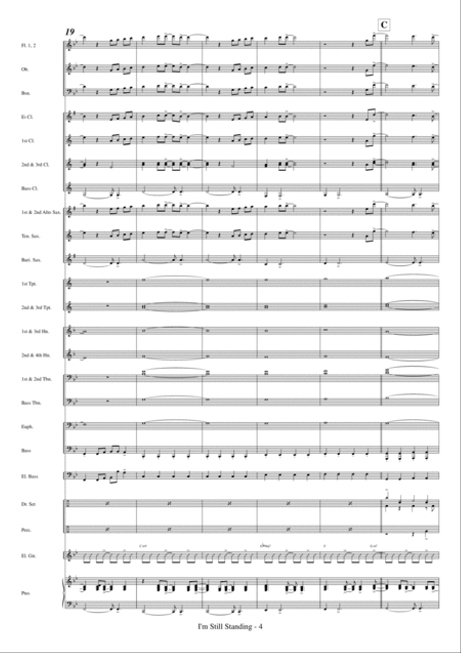 I'm Still Standing Concert Band scores gallery preview page 6