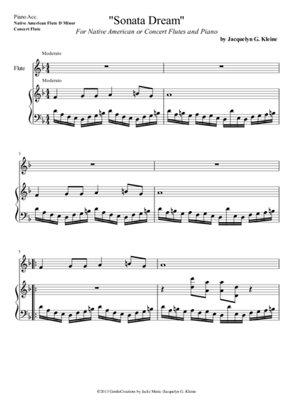 Sonata Dream (Piano Acc. D Minor) image number null