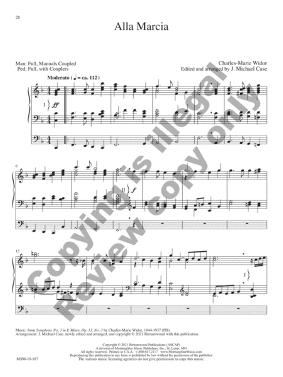 10 Transcriptions & Arrangements for Organ, Volume 2 Organ scores gallery preview page 11