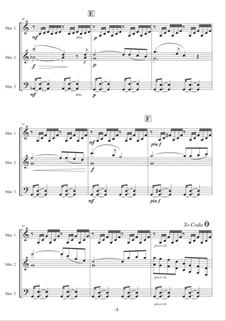Ave Maria Ave Maria Percussion Ensemble scores gallery preview page 4