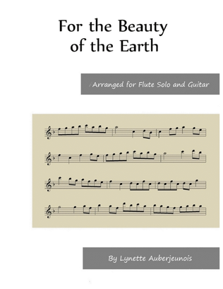 For the Beauty of the Earth - Flute Solo with Guitar Chords