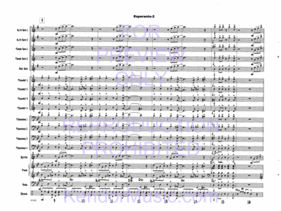 Esperanto Esperanto Jazz Ensemble scores gallery preview page 5