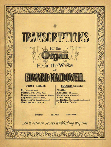 Transcriptions for the organ. Second series