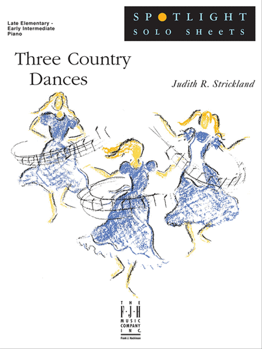 Three Country Dances Easy Piano scores gallery preview page 1