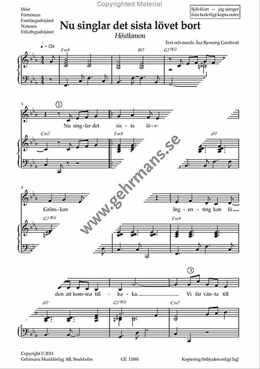 Nu singlar det sista lovet bort/ Kom lat oss dansa SA scores gallery preview page 2