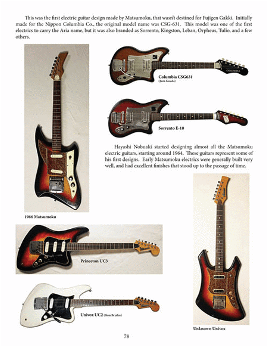 History of Japanese Electric Guitars Collection / Songbook scores gallery preview page 6