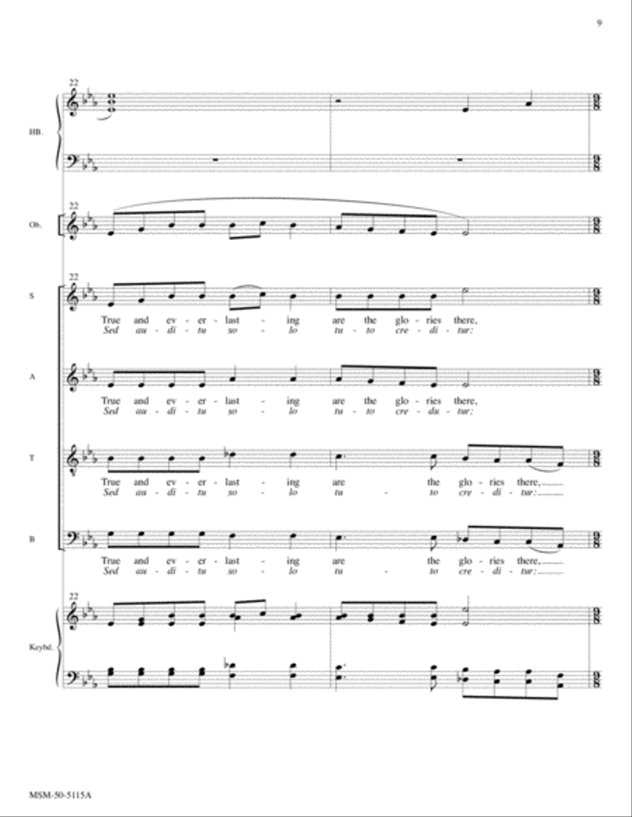 O Savior, Blessed Savior (Adoro te devote) (Full Score) Choir scores gallery preview page 6