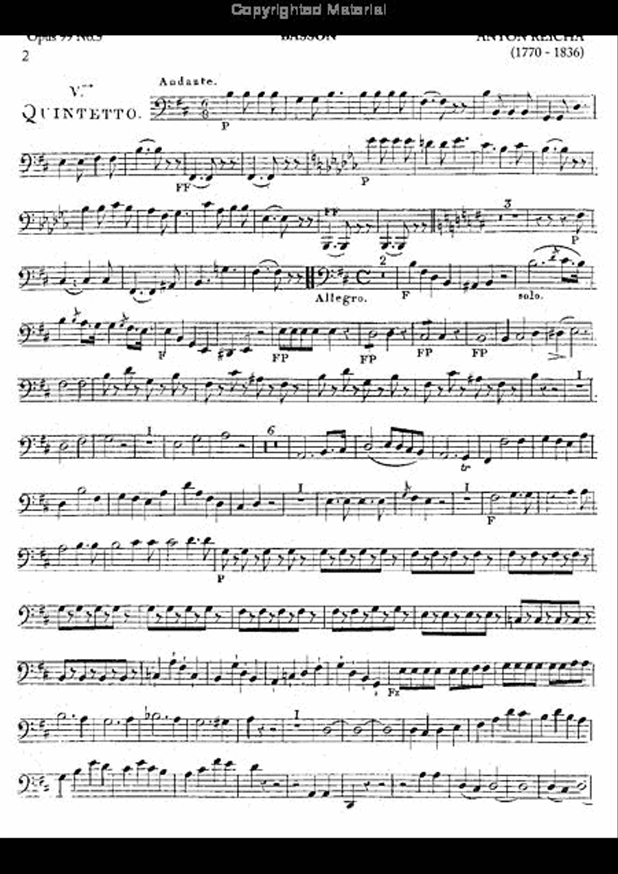 Wind Quintet, Op. 99, No. 5 Woodwind Quintet scores gallery preview page 6