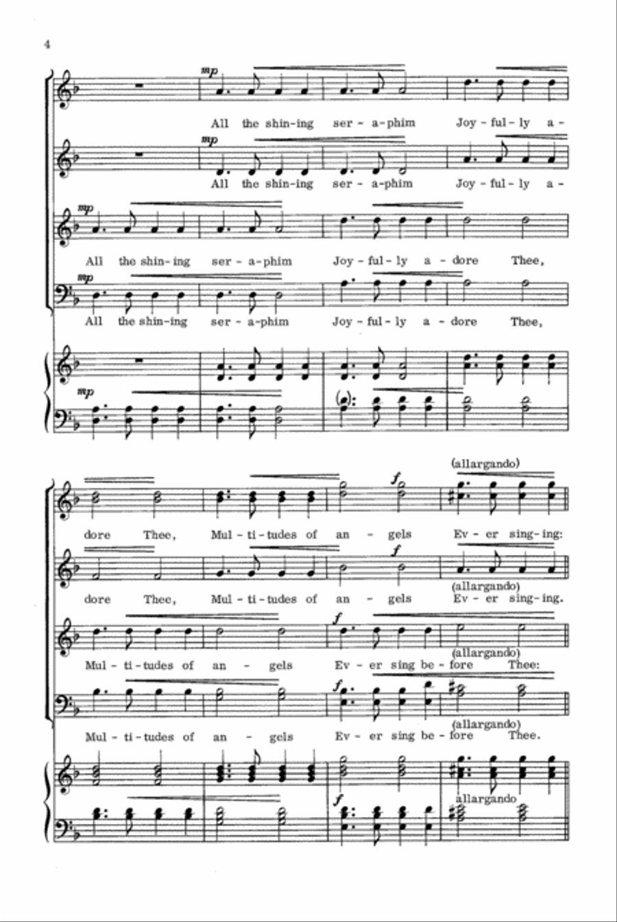 Holy, Lord of Hosts Holy, Lord of Hosts 4-Part scores gallery preview page 5