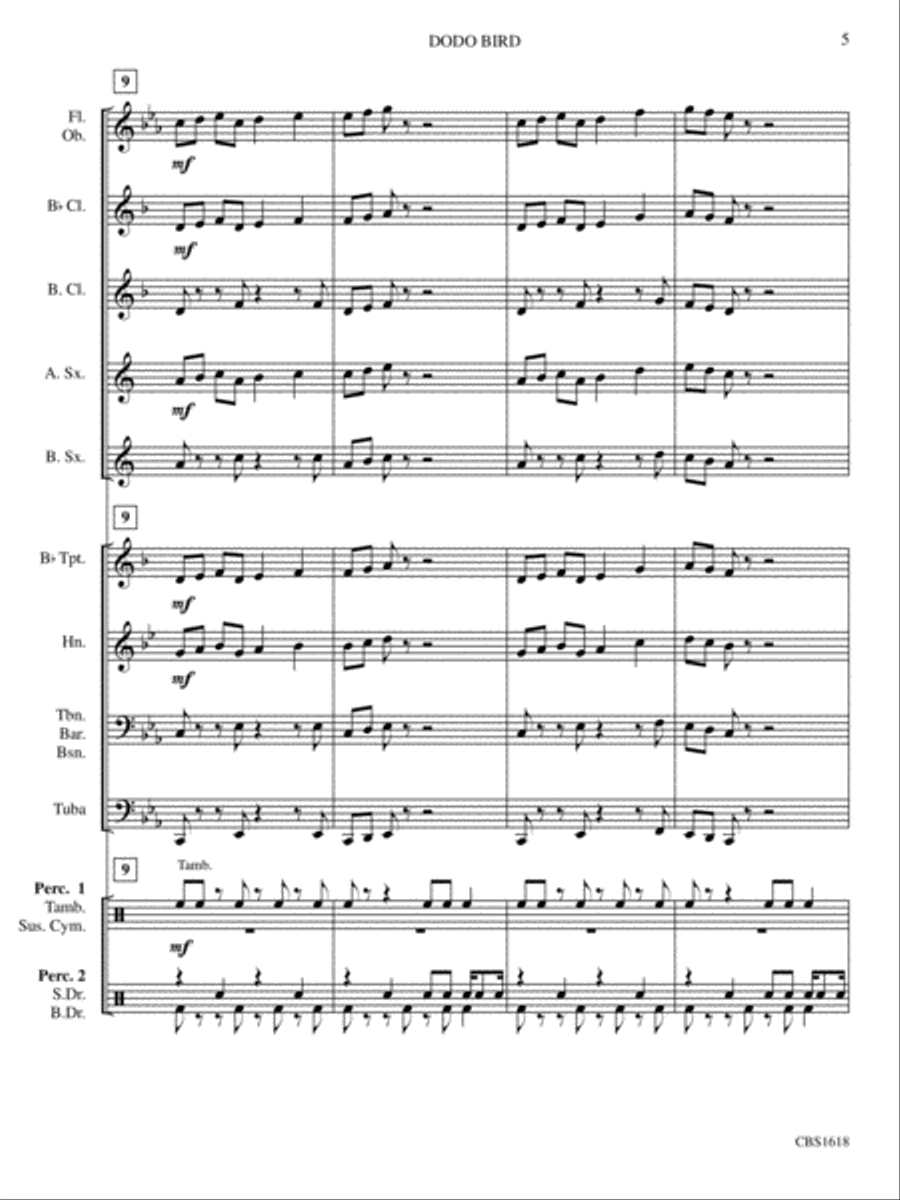 Dodo Bird Concert Band scores gallery preview page 6