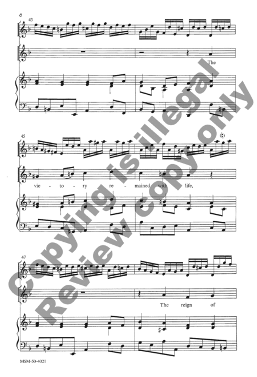 Christ Jesus Lay in Death's Strong Bands 4-Part scores gallery preview page 16