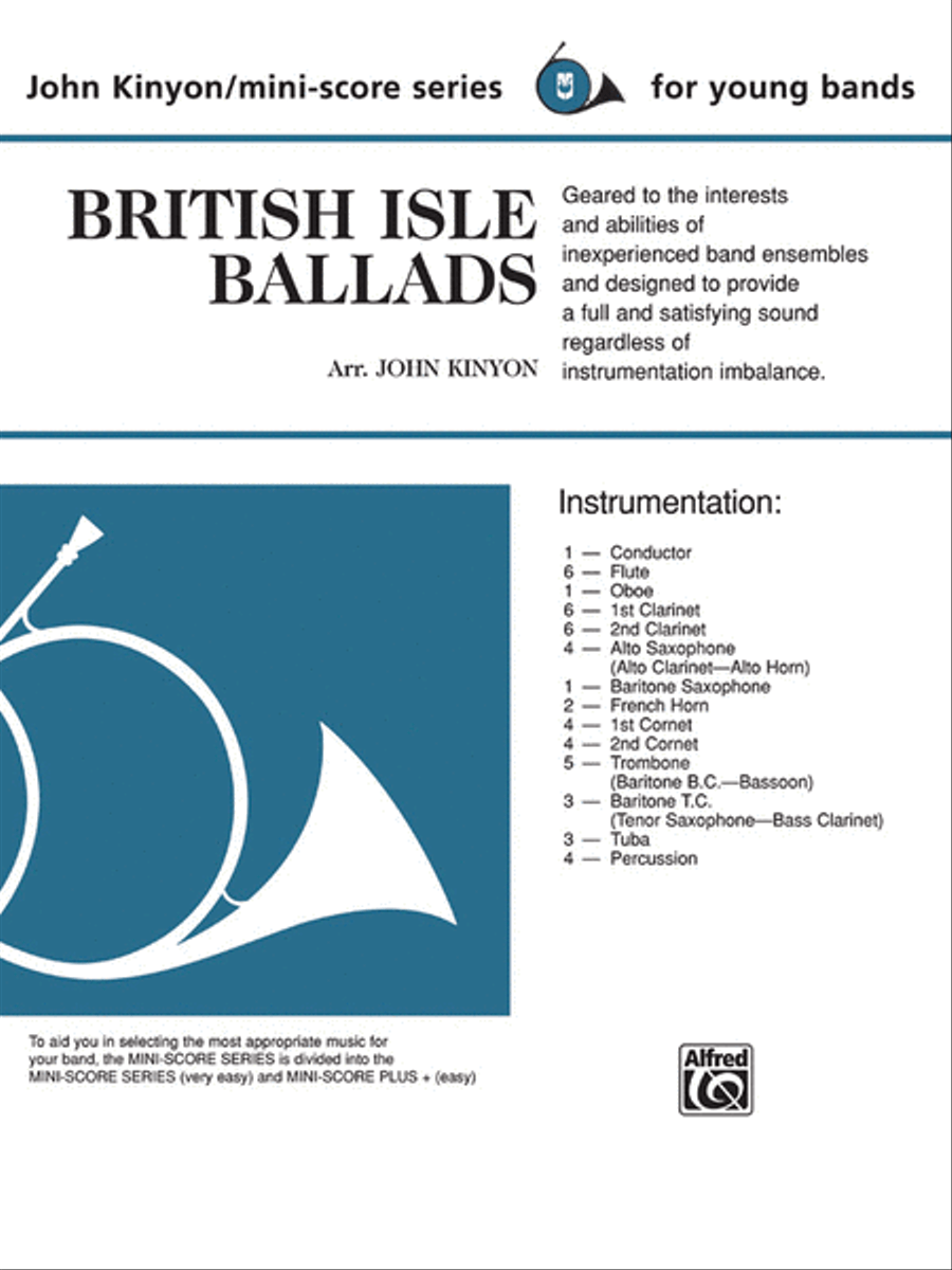 British Isle Ballads Concert Band scores gallery preview page 1
