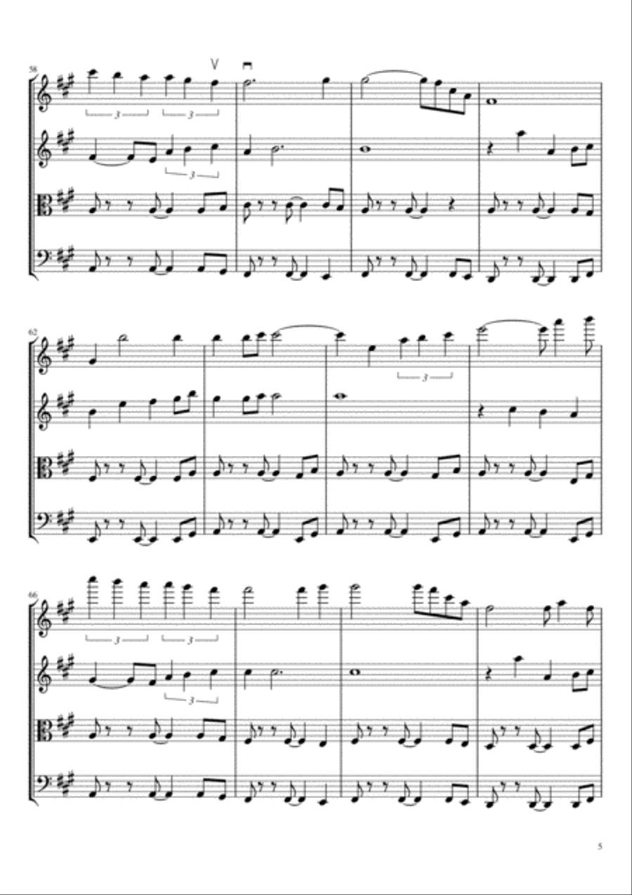 Stand By Me Stand By Me String Quartet scores gallery preview page 5