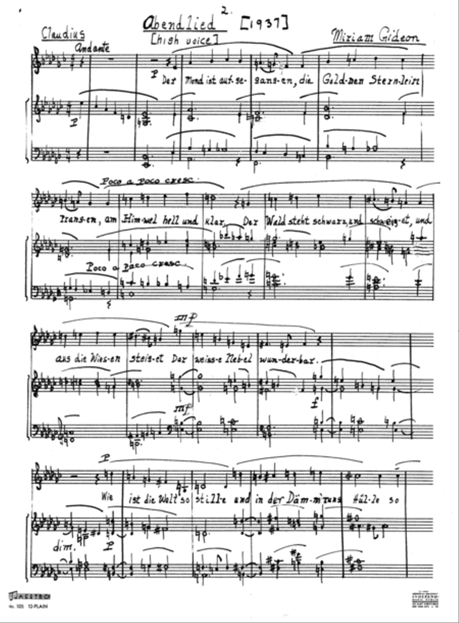 [Gideon] German Songs (High Voice) High Voice scores gallery preview page 6